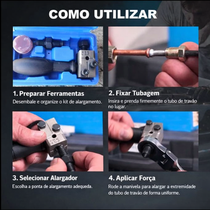 🔩Kit de para alargar tubos de travão