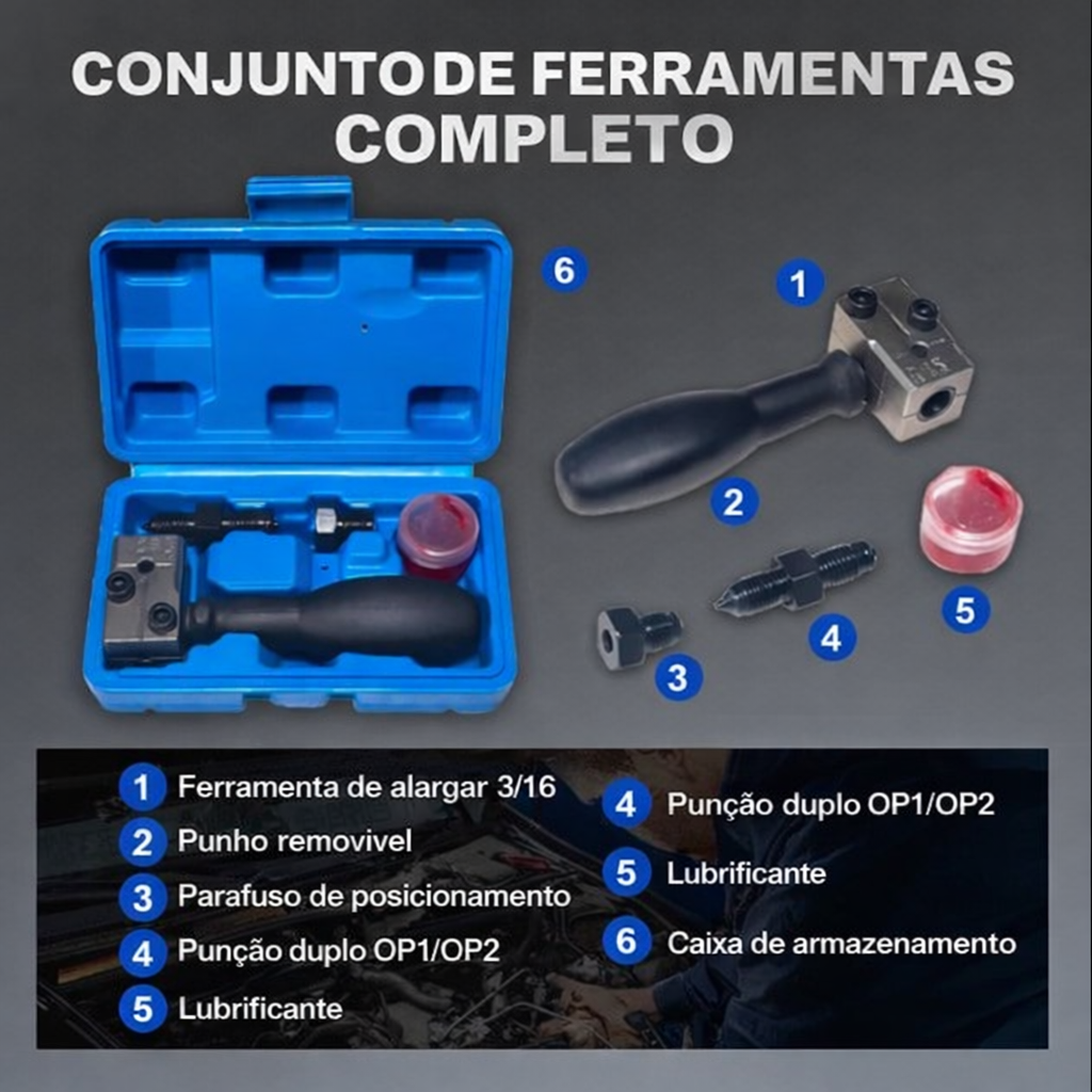 🔩Kit de para alargar tubos de travão